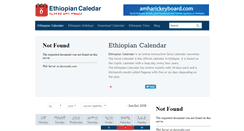 Desktop Screenshot of ethiopiancalendar.net